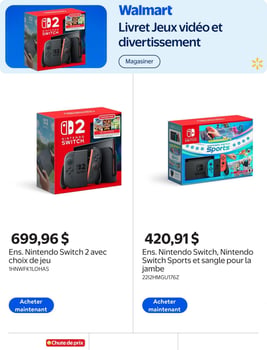 Circulaire Walmart - Livret Jeux vidéo et divertissement Circulaire Walmart - Livret Jeux vidéo et divertissement